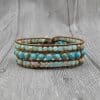 Natural stone multilayer bracelet