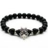 Man's Volcanic Stone Bracelet Longteng Ornaments Bracelet Natural Stone Elastic Bracelet