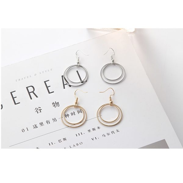 Metal Double-layer Geometric Small Circle