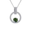 Pink Diamond Necklace Women's V-shaped Round Bag New