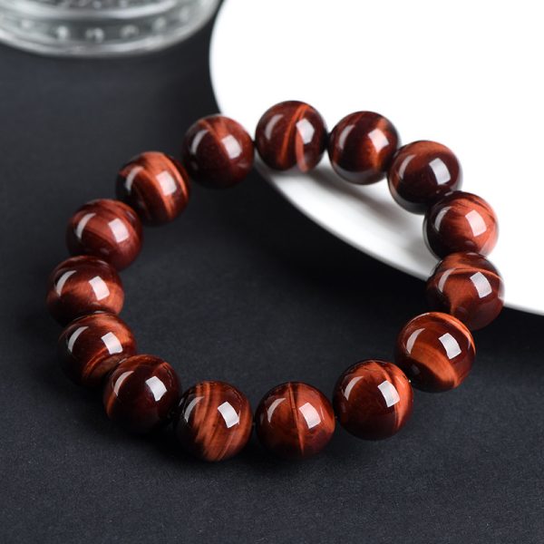 Natural Lightning Red Tigereye Ball Bracelet