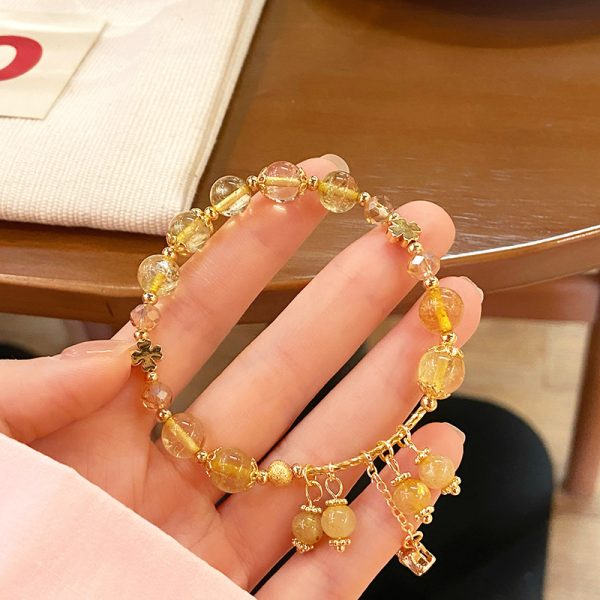 New Chinese Style Artistic Retro Super Fairy Crystal Tassel Bracelet