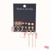 Love Frosted Geometric Tassel Earring Set