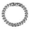 Thick Type Simplicity Stainless Steel Polished Buckle Bracelet