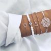Vintage Turtle Heart Map Charm Bracelets Set For Women 2 New Design Stone Beads Infinite Bracelet Boho Jewelry Wholesale