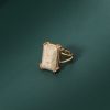 Gold stone ring