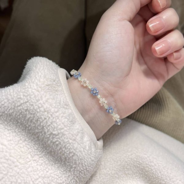 Spring Letter Series Small Flower Beaded Bracelet