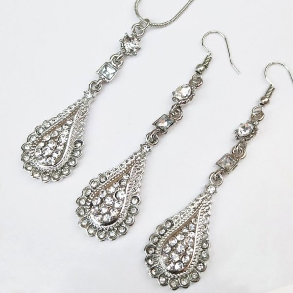 European and American bridal jewelry set wish hot necklace earrings set ornament