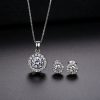 Zircon Necklace Earring Set