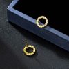 New Simple Circle Ear Studs Super Shiny Elegant