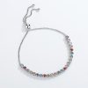 S925 Sterling Silver Rainbow Bracelet New
