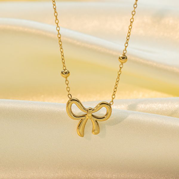 European And American Fashion Minority Design Bow Necklace For Women
