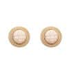 Pearl Cat Eye Stone Earrings