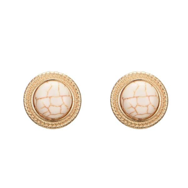 Pearl Cat Eye Stone Earrings