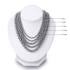 Men's And Women's Keel Flower Basket Stainless Steel Chain