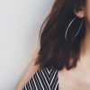 Temperament Big Circle Earrings Hot Sale New Simple Geometric