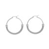 Popular Exaggerated Stainless Steel Circle Woven Earrings