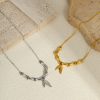 Women's Versatile Light Luxury Bamboo Knot Bamboo Leaf Necklace