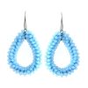 Drop-shaped Glass Crystal Earrings