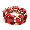 1611897917038.jpg Colorful Natural Stone Turquoise Beaded Bracelet Women Multi-layer Winding Bracelet