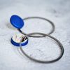 Korean Elegant Disc Circle Earrings