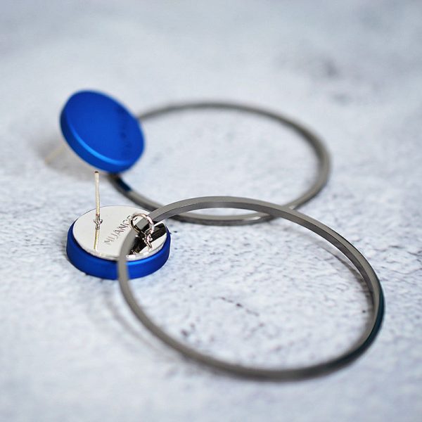 Korean Elegant Disc Circle Earrings
