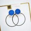Korean Elegant Disc Circle Earrings