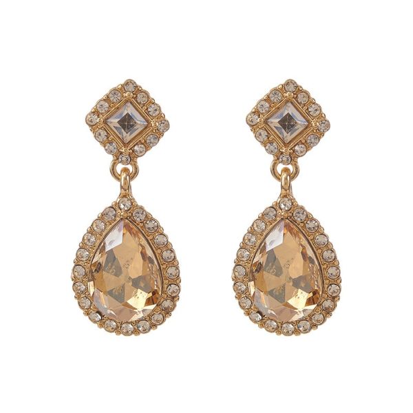 S925 Super Flash Diamond Drop Earrings