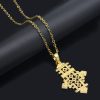 Ethiopian Jewelry Set Necklace Bracelet Ring Earring Four Piece Set