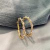 Silver Needle Korean High Temperament Circle Big Earrings Exaggerated Earring Trend