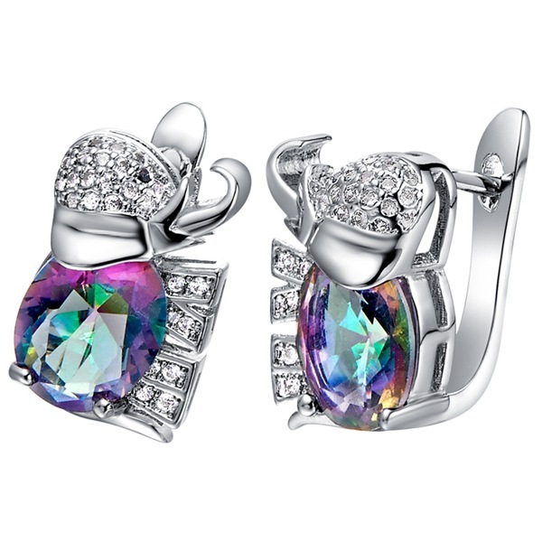 1612603833818.jpg Colorful Stone Elephant Necklace Ring Jewelry Set