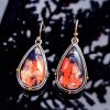 Fashionable Drop-Shaped Colorful Marble Earrings