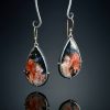 Fashionable Drop-Shaped Colorful Marble Earrings