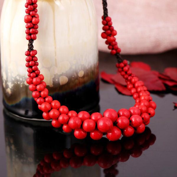 Bohemian Style Knotted Mancheng Jewelry Semi-precious Stone Clavicle Chain