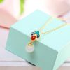 S925 Silver Burnt Blue Xiangyun Hetian Jade Ring Set