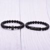 Natural Stone Micro Inlaid Skull Head Copper Jewelry Bracelet