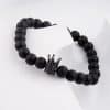 King and Queen Zircon Crown 8mm Stone Stone Couple Bracelet