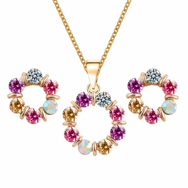 Color European And American Style Jewelry Set