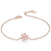 Rose Gold Hibiscus Stone Cat's Claw Jewelry