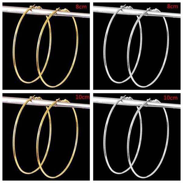 South Korea exaggerated European and American large circle earrings