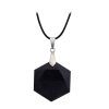 Natural Stone Pendant Six Pointed Star Necklace Sweater Chain Jewelry