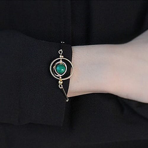 Peacock Natural Stone Bracelet