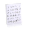 1617334739100.jpg Cross-Border Hot-Selling Fashion Korean Plastic Stud Earrings Set Golden Silver Geometric Pattern Bow Stud Earrings