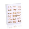 1617334739126.jpg Cross-Border Hot-Selling Fashion Korean Plastic Stud Earrings Set Golden Silver Geometric Pattern Bow Stud Earrings