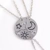 Sun, Moon And Star Pendant Set, Best Friend, Best friend, Friendship Couple Necklace, Fashion Jewelry