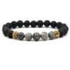 Black Lava Volcanic Stone Bracelet