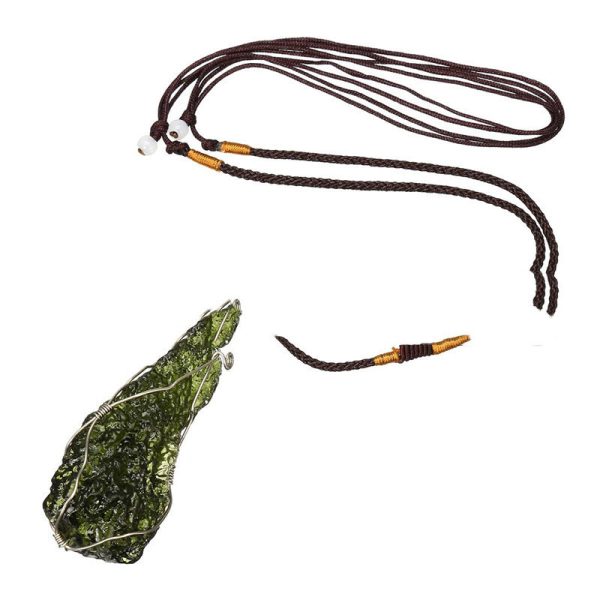 1617854273249.jpg Czech Meteorite Pendant Rough Stone Jewelry Necklace