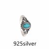 Todorova New Fashion Jewelry Ring Single Blue Stone