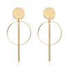 Circle Tassel Earrings Stud Earrings