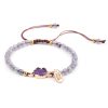 New Cross-Border Jewelry 4Mm Faceted Stone Bracelet Hand-Woven Stone Bracelet